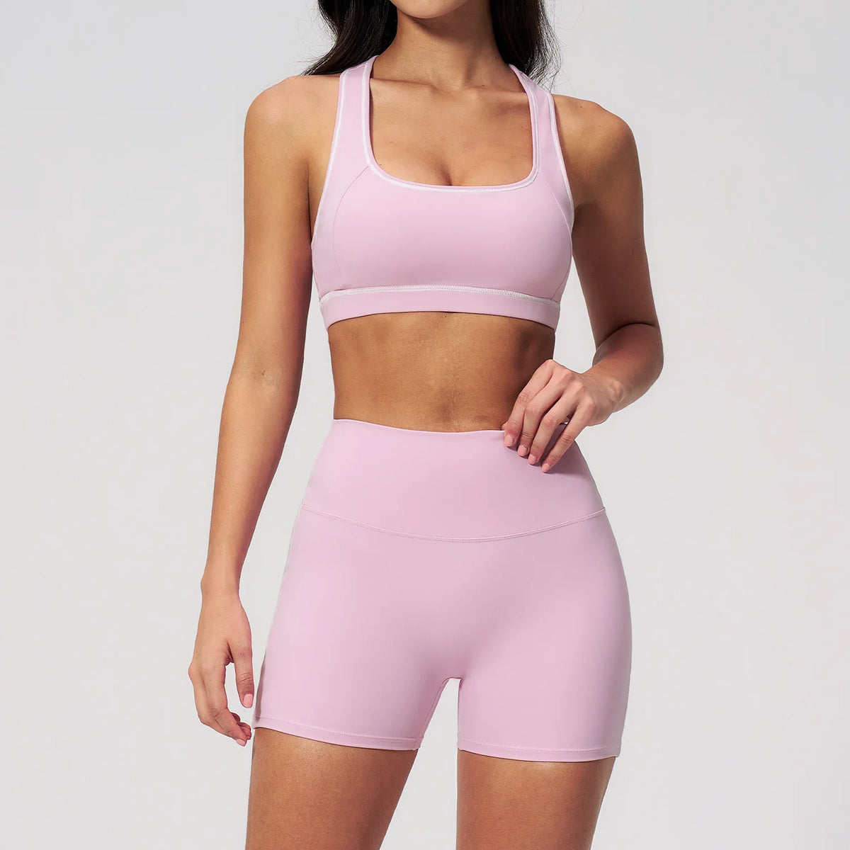 Yoga Set 2PCS Athletic Wear Women's Tracksuit Workout Sportswear Gym Clothing High Waist Leggings Fitness Outfits Sports Suits