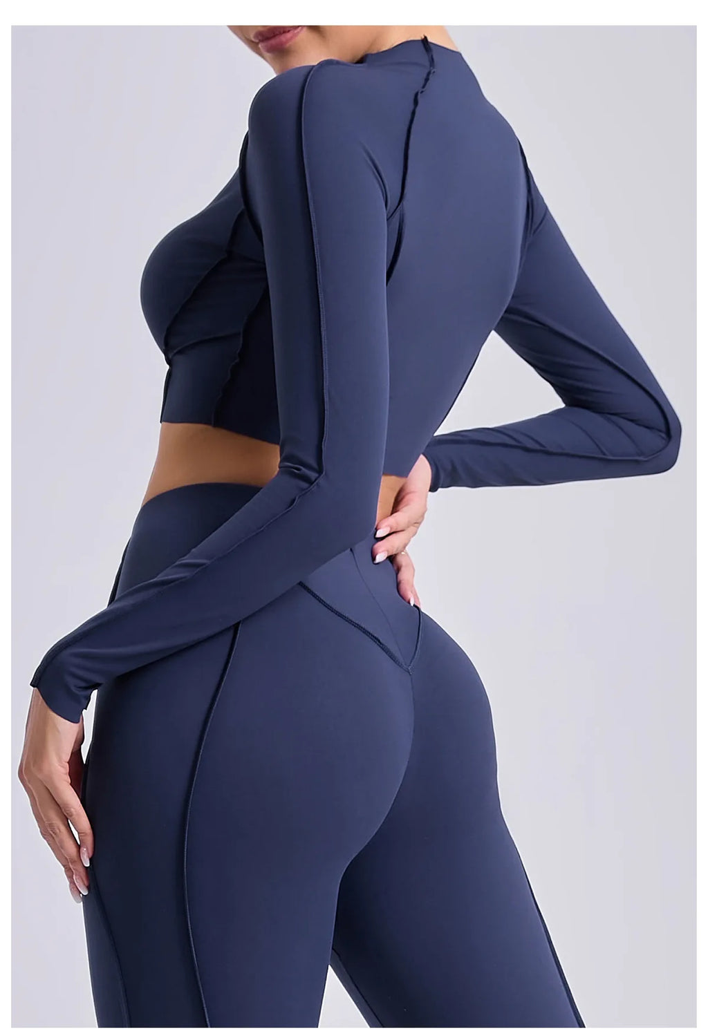 Women Long Sleeve Workout Top Gym T-shirt Pilates Clothes Active Wear Sports Shirt Elastic Fitness Yoga Clothing Running Shirts