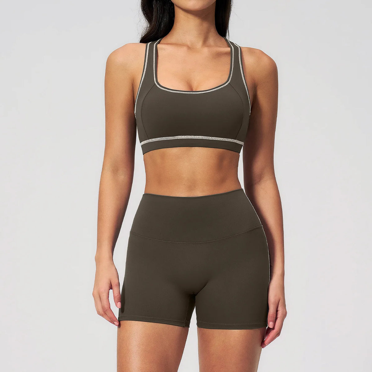 Yoga Set 2PCS Athletic Wear Women's Tracksuit Workout Sportswear Gym Clothing High Waist Leggings Fitness Outfits Sports Suits