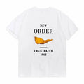 Men Tops Clothes Cotton New Order True Faith Fitted Tee Shirts Male Tshirt Guys T-shirt Womens O Neck Tops